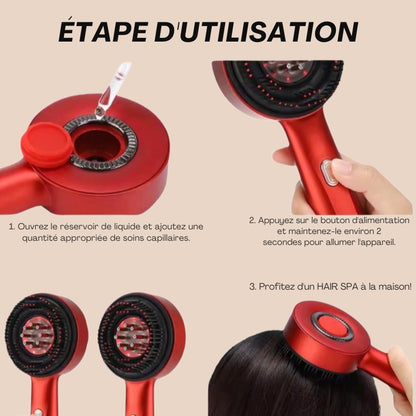HAIRA - Brosse LED anti-chute & repousse