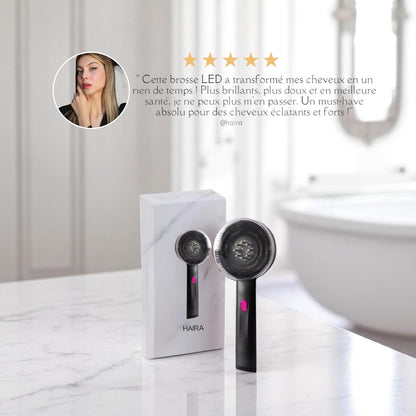 HAIRA - Brosse LED anti-chute & repousse